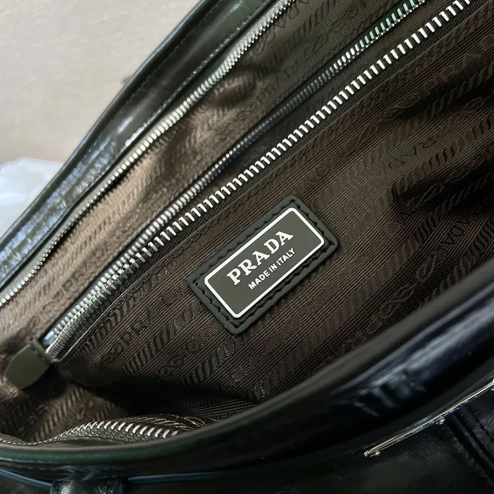 Prada Bonnie Leather Tote Bag for Unisex