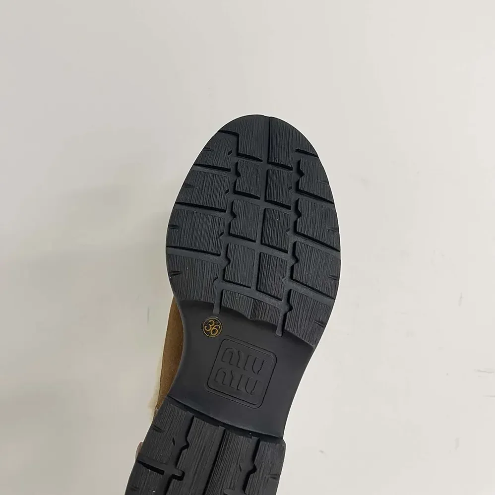 Miu Miu Faded Suede Booties 5T965D_X0O for Women