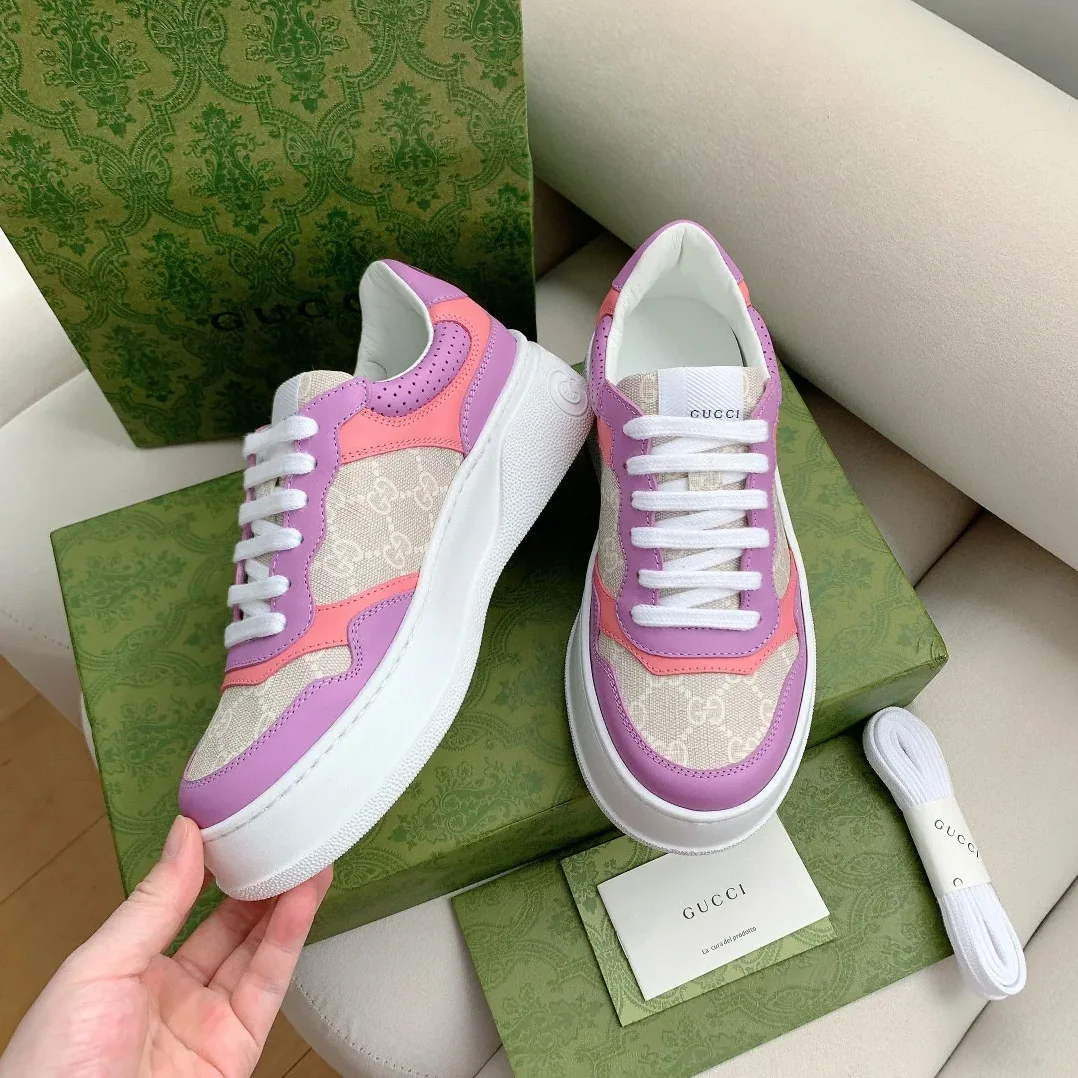 Gucci GG Sneaker Pink And Purple Supreme for Men