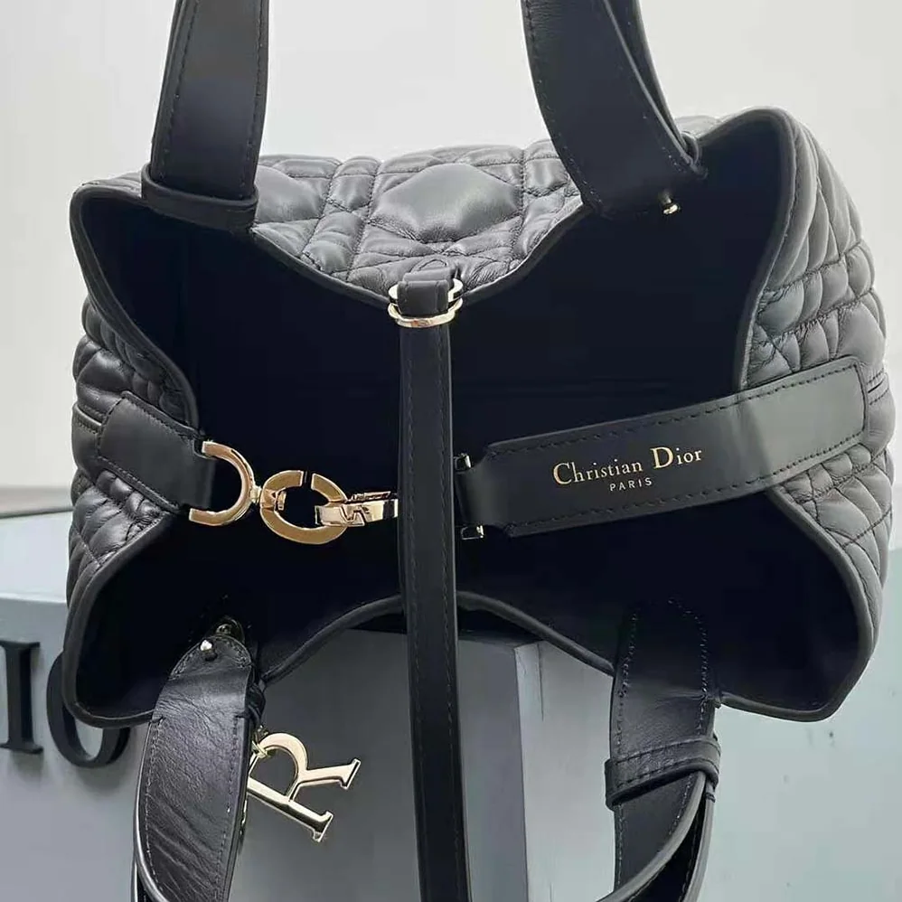 Dior Small Dior Toujours Bag Black Macrocannage Calfskin for Women Dior Small Dior Toujours Bag Black Macrocannage Calfskin for Women