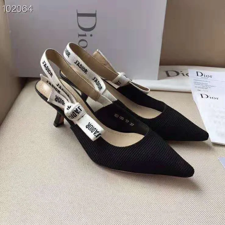Dior J'adior Pump in Technical Canvas in 6.5 cm Heel for Women in Black Dior J'adior Pump in Technical Canvas in 6.5 cm Heel for Women in Black