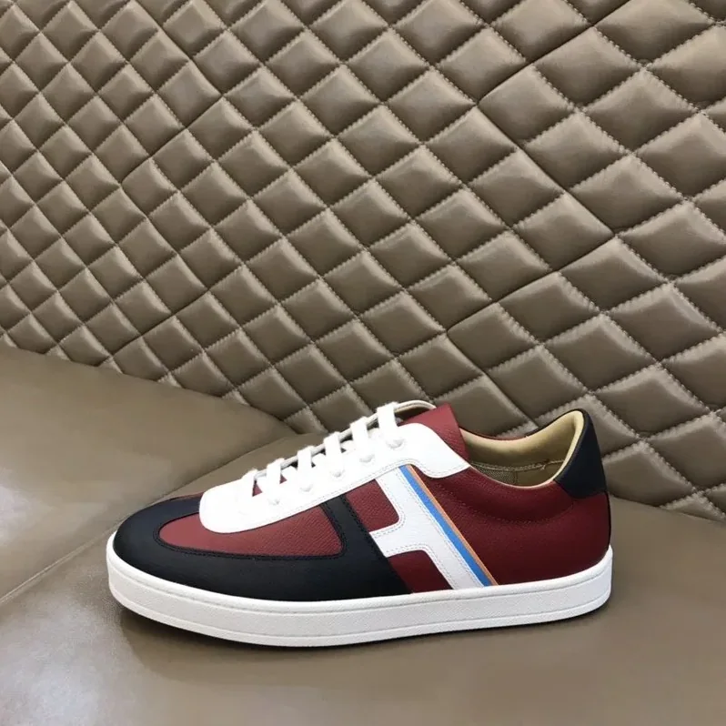 Hermes Boomerang Sneaker Green in Black