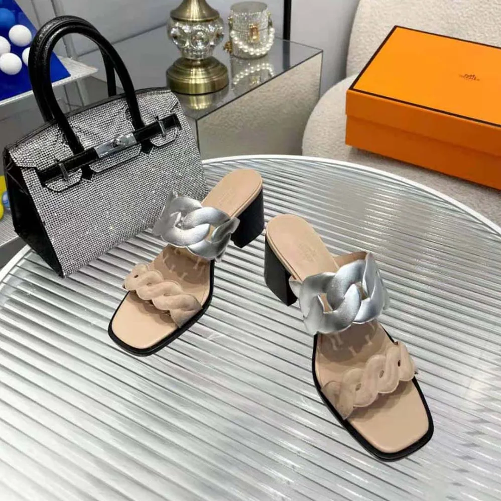 Hermes Gaby 60 Sandal in 6 cm High Heel for Women in Beige Hermes Gaby 60 Sandal in 6 cm High Heel for Women in Beige