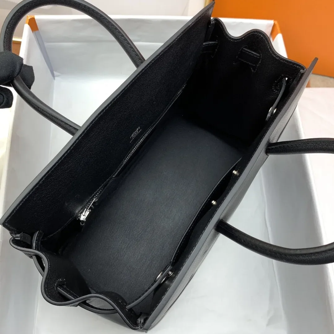 Hermes Birkin Top Handle Bag in Etoupe Shadow Black Hermes Birkin Top Handle Bag in Etoupe Shadow Black