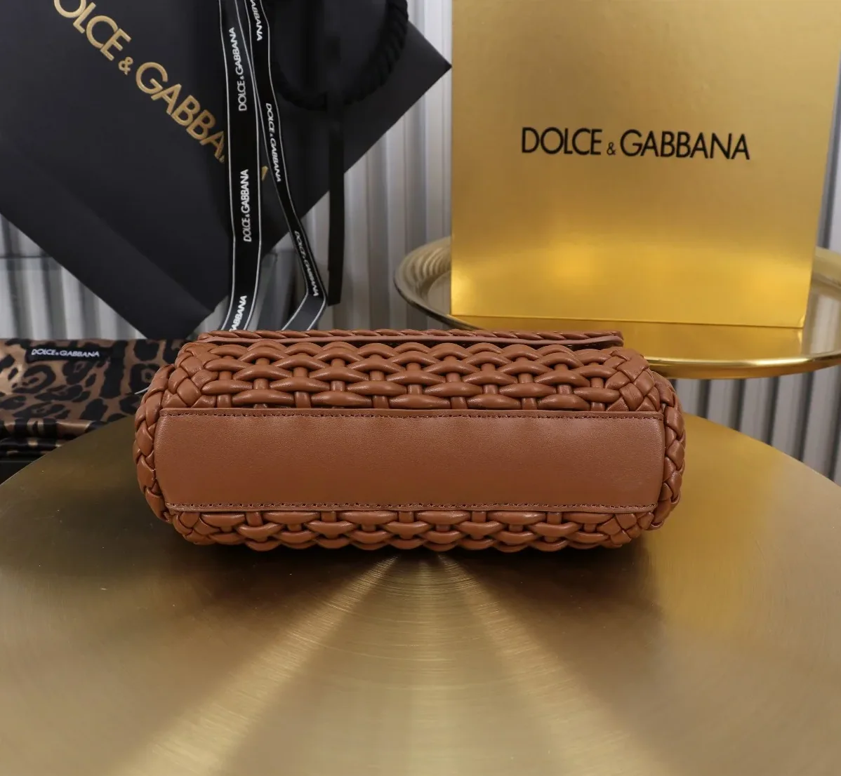 Dolce & Gabbana Small Sicily Handbag Brown / Dolce & Gabbana Small Sicily Handbag Brown /