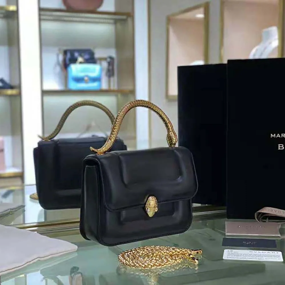Bvlgari Mary Katrantzou X Bvlgari Top Handle for Women in Black Bvlgari Mary Katrantzou X Bvlgari Top Handle for Women in Black