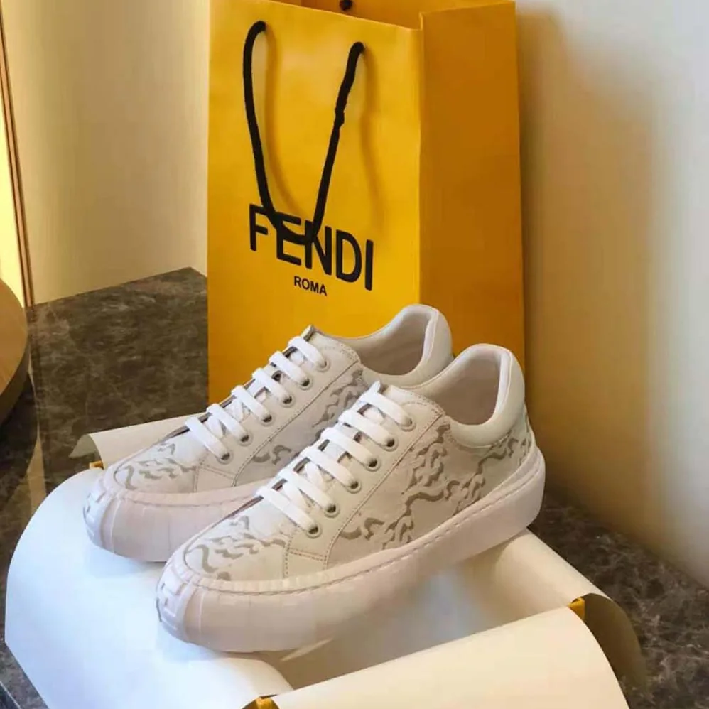 Fendi Force White Fabric Low for Women in Top Sneakers Fendi Force White Fabric Low for Women in Top Sneakers