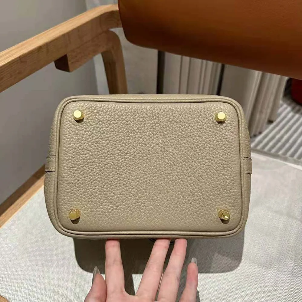 Hermes Picotin Lock 18cm in Clémence leather for Women in Gray