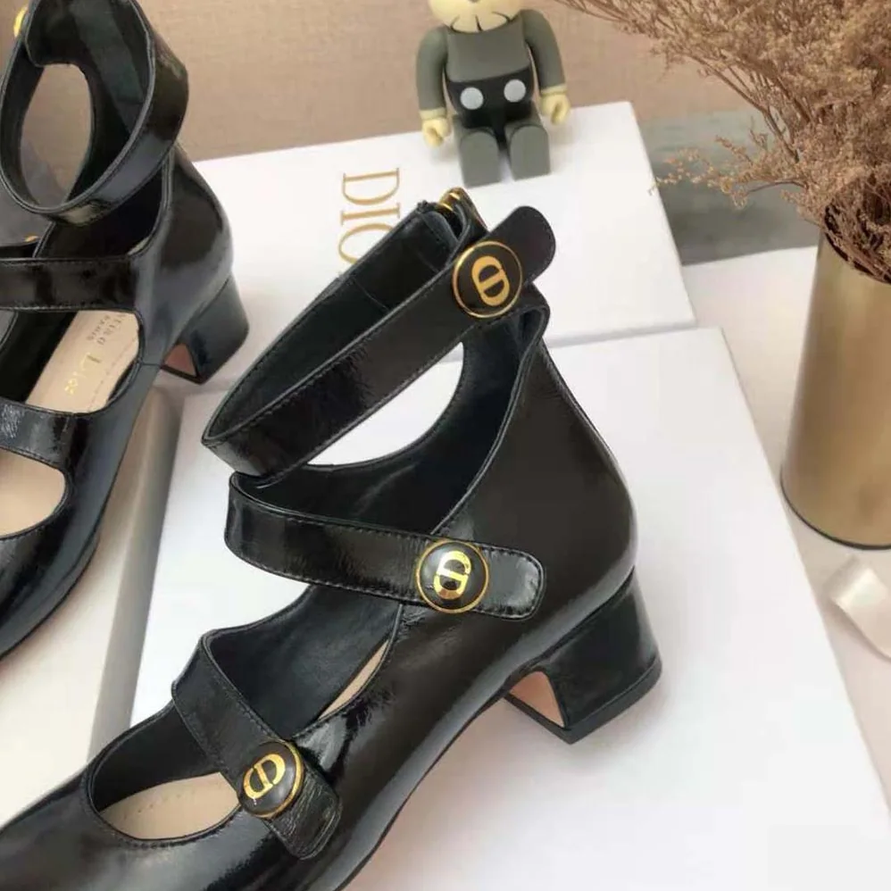 Dior D-Doll Pump Black Shiny Calfskin for Women Dior D-Doll Pump Black Shiny Calfskin for Women