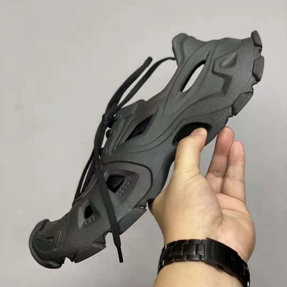 Balenciaga HD Lace for Unisex in up Sneaker in Black Balenciaga HD Lace for Unisex in up Sneaker in Black