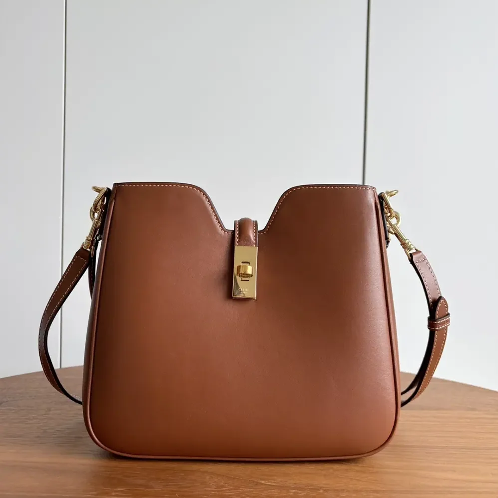 Celine Small Camille 16 Soft Bag in Smooth Calfskin for Women in Brown Celine Small Camille 16 Soft Bag in Smooth Calfskin for Women in Brown