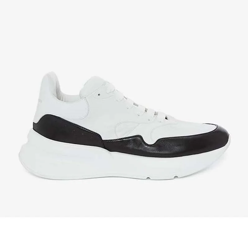 Alexander Mcqueen Oversized Runner in Nappa Calf Leather for Unisex in Black Alexander Mcqueen Oversized Runner in Nappa Calf Leather for Unisex in Black