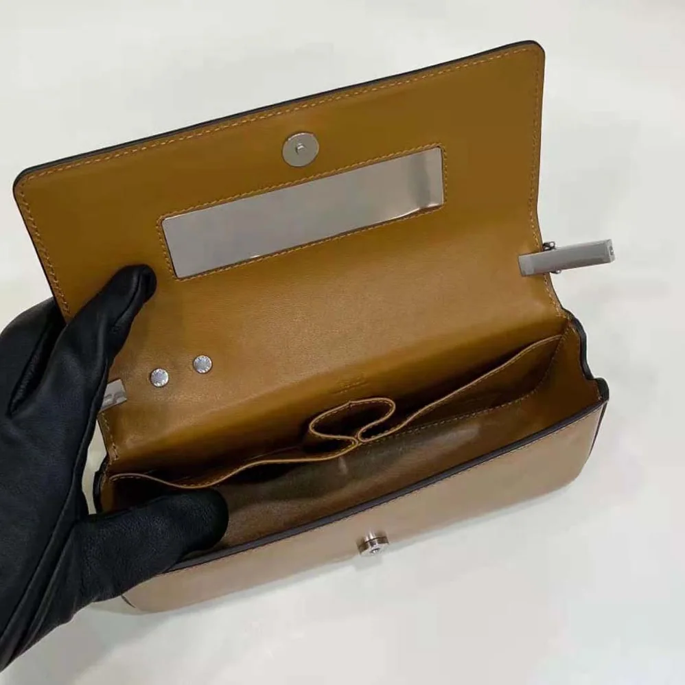 Fendi First Sight Brown Leather Mini Bag for Women