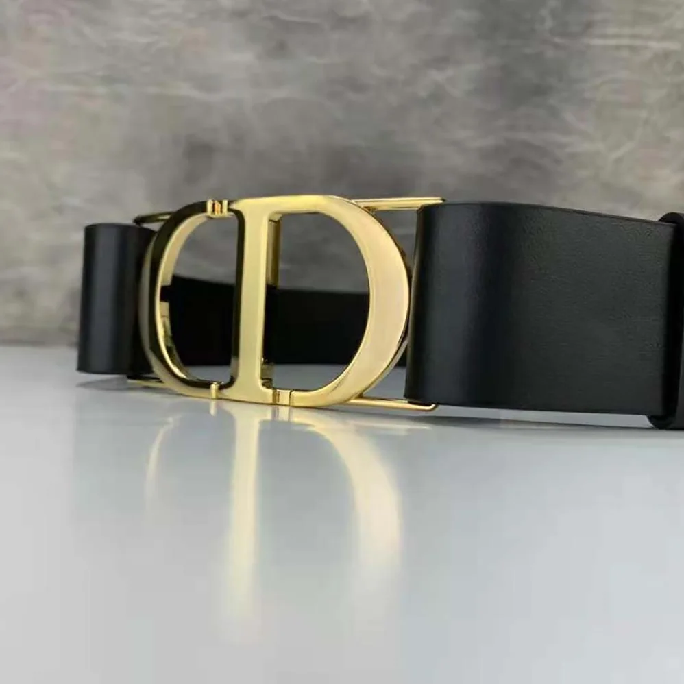 Dior 30 Montaigne Belt Black Smooth Calfskin, 40 MM for Women