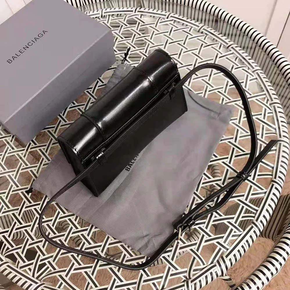 Balenciaga Hourglass Small Beltbag in Black Shiny Box Calfskin for Women Balenciaga Hourglass Small Beltbag in Black Shiny Box Calfskin for Women