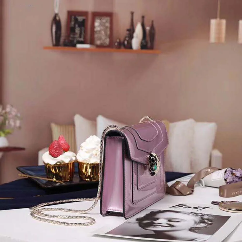Bvlgari Serpenti Forever Mini Bag in Calf Leather for Women in Pink Bvlgari Serpenti Forever Mini Bag in Calf Leather for Women in Pink
