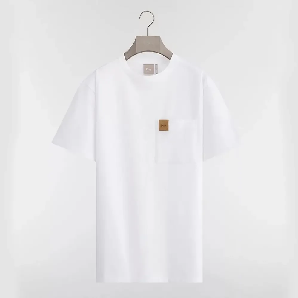 Dior T-Shirt with Pocket Relaxed Fit White Cotton Jersey for Women Dior T-Shirt with Pocket Relaxed Fit White Cotton Jersey for Women