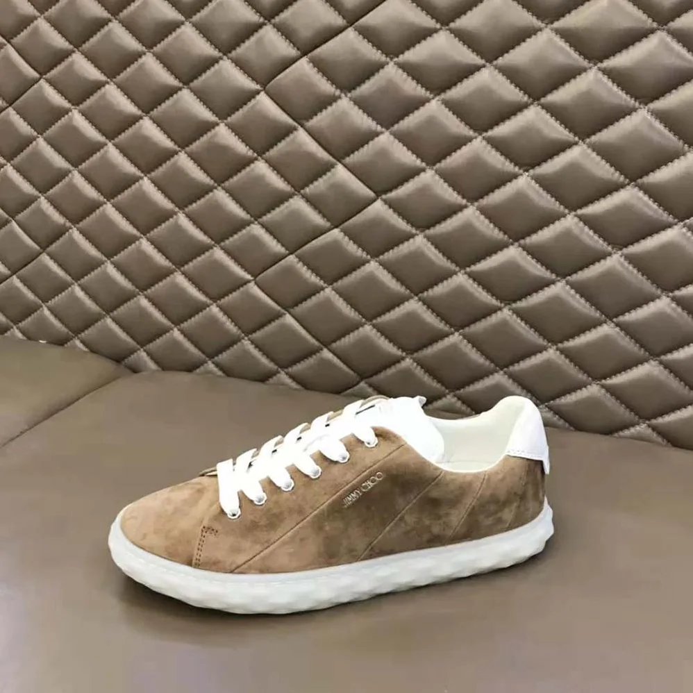 Jimmy Choo Diamond Light/F Sun Suede and Sun Nappa Low for Women in Top Trainers