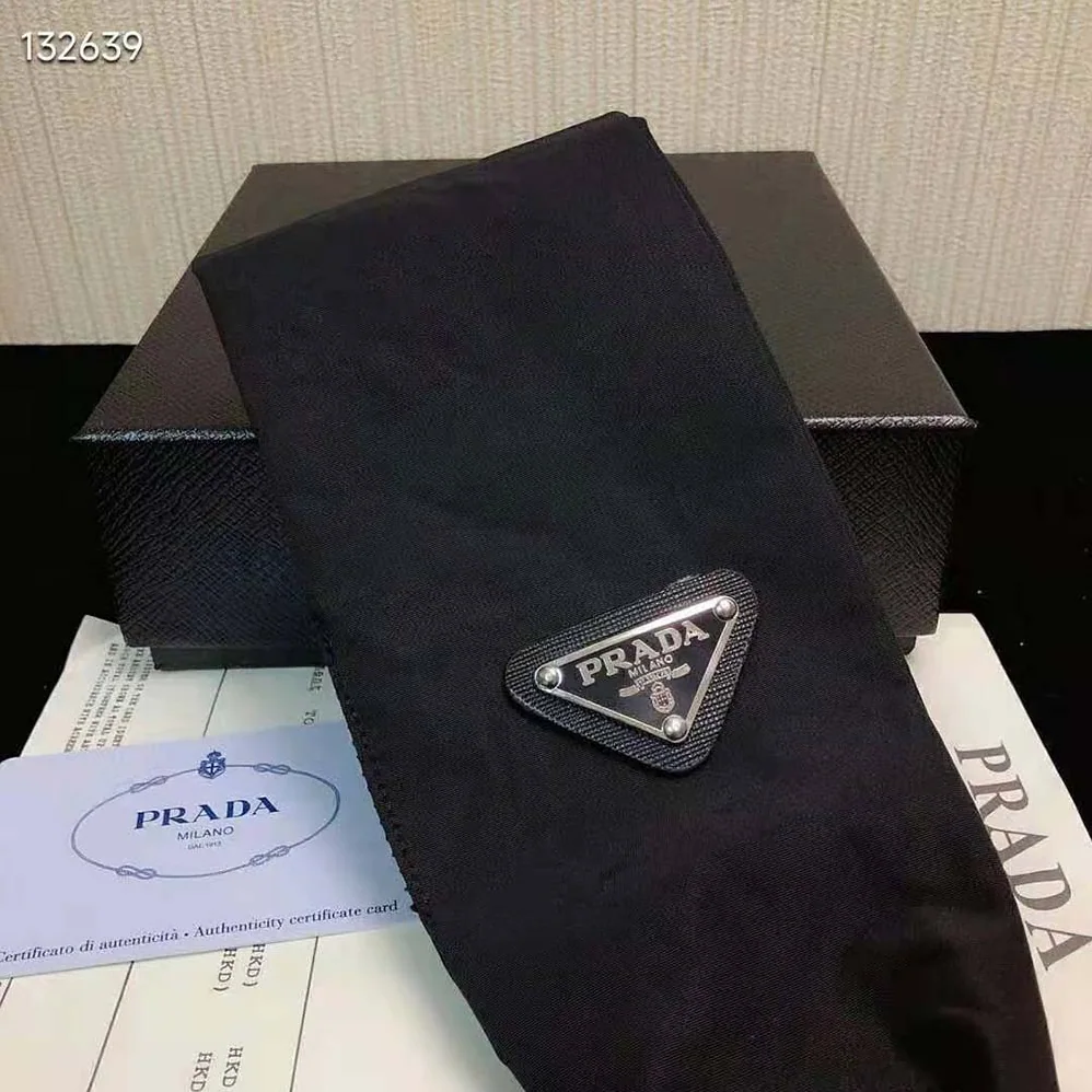 Prada Re-Nylon Headband for Women in Black