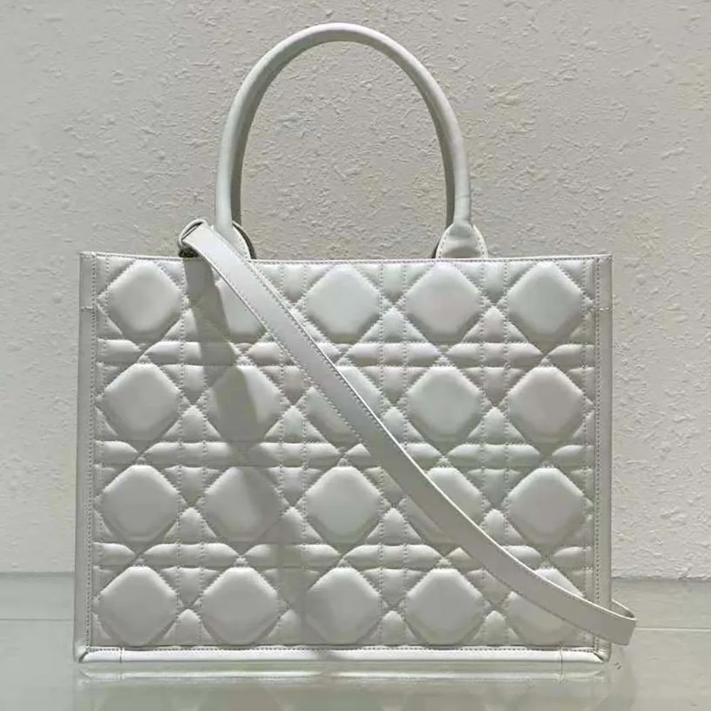 Dior Medium Dior Book Tote Latte Macrocannage Calfskin for Women Dior Medium Dior Book Tote Latte Macrocannage Calfskin for Women