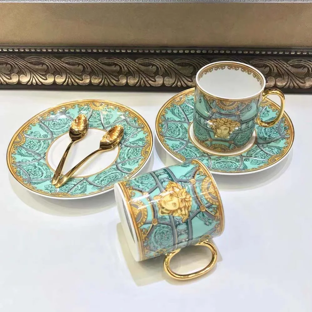 Versace Scala Del Palazzo Verde Mug for Unisex in Blue