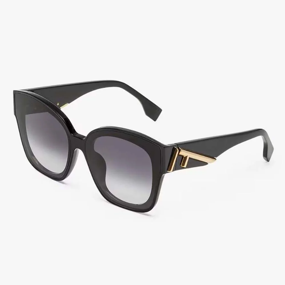 Fendi Square Fendi First Black Acetate Sunglasses for Women Fendi Square Fendi First Black Acetate Sunglasses for Women