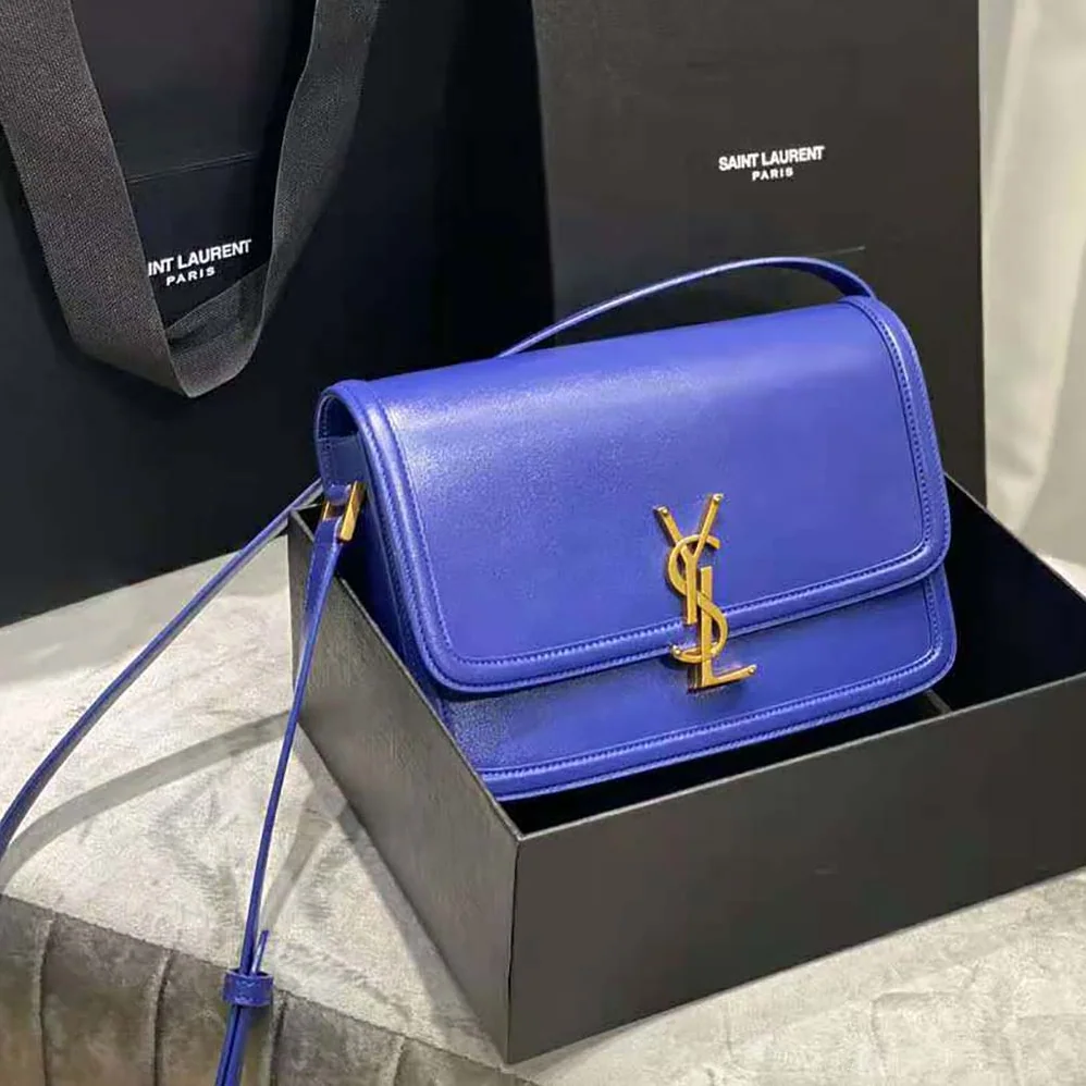 Saint Laurent YSL Solferino Medium Satchel in Box Saint Laurent Leather for Women Saint Laurent YSL Solferino Medium Satchel in Box Saint Laurent Leather for Women