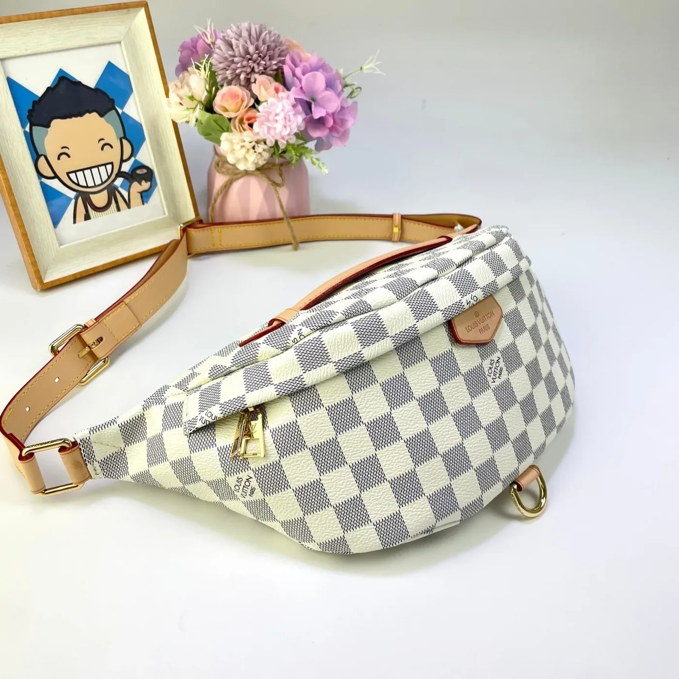Louis Vuitton Bumbag in Damier Azur Gold Hardware