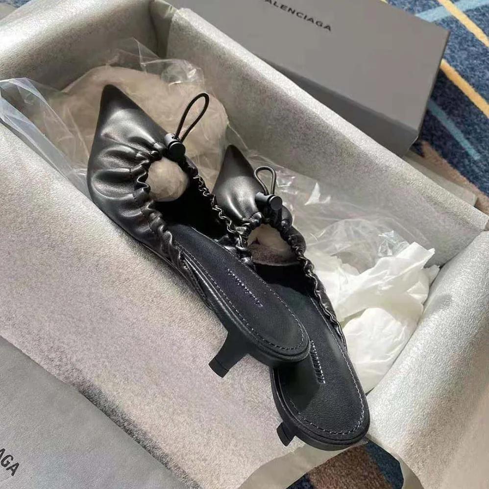 Balenciaga Scrunch Knife 40mm Mule in Black for Women