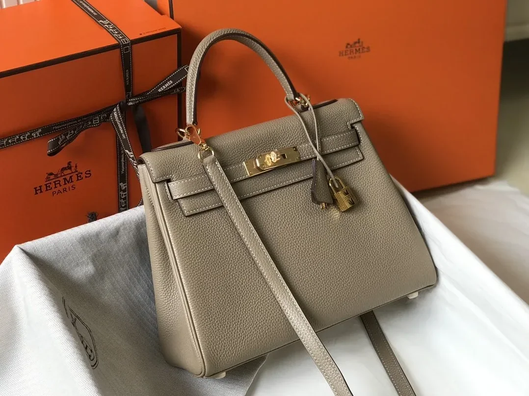 Hermes Kelly 28 Etoupe Togo Bag Hermes Kelly 28 Etoupe Togo Bag