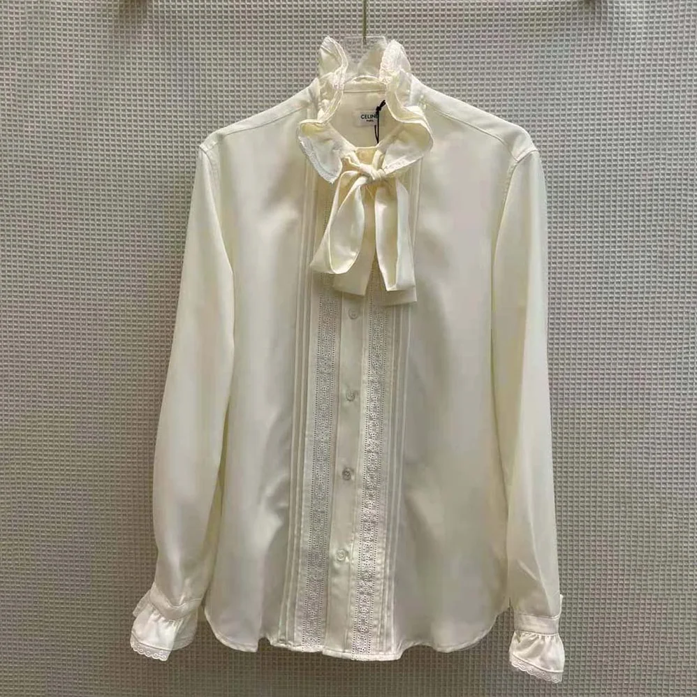Celine Loose Shirt in Broderie Anglaise for Women Celine Loose Shirt in Broderie Anglaise for Women
