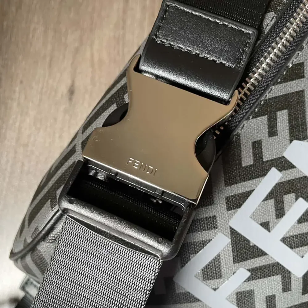 Fendi Diagonal Belt Bag Leather for Men in Gray Fendi Diagonal Belt Bag Leather for Men in Gray