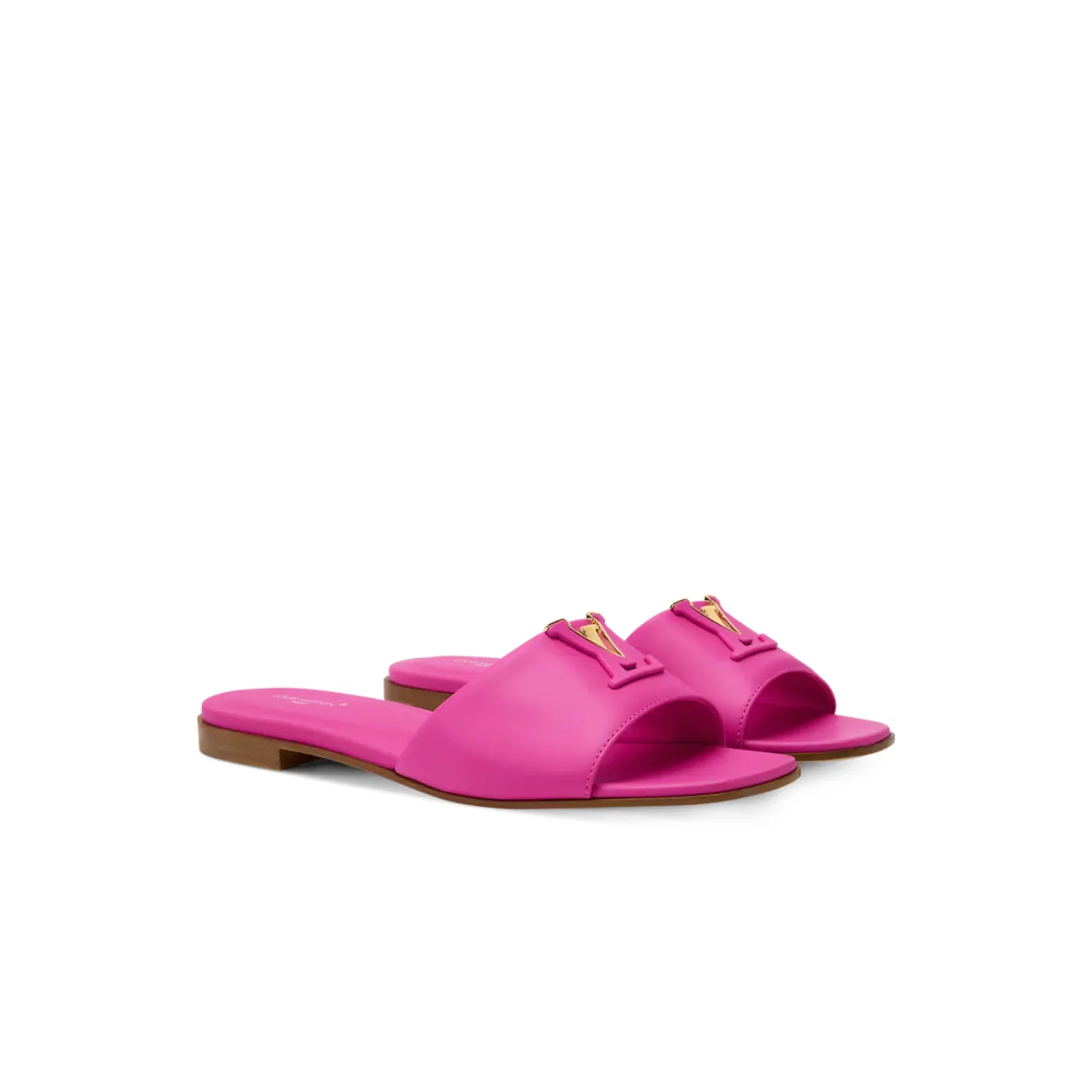 Louis Vuitton LV Mare Flat Mules Fuchsia 1AK1V1 Louis Vuitton LV Mare Flat Mules Fuchsia 1AK1V1