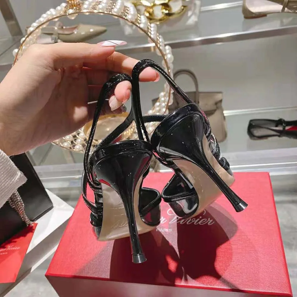 Roger Vivier I Love Vivier Slingback Pumps in PVC for Women in Black Roger Vivier I Love Vivier Slingback Pumps in PVC for Women in Black