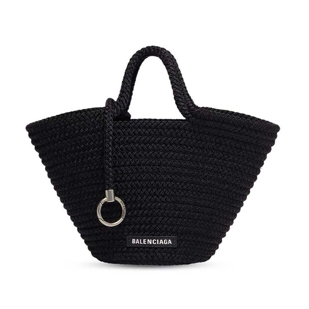 Balenciaga Ibiza Small Basket With Strap in Black for Women Balenciaga Ibiza Small Basket With Strap in Black for Women