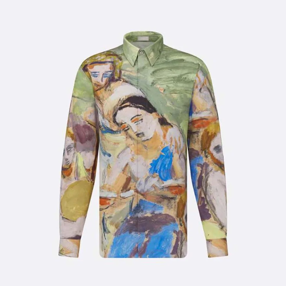 Dior Dior and Duncan Grant and Charleston Shirt Multicolor Cotton and Silk Poplin for Men Dior Dior and Duncan Grant and Charleston Shirt Multicolor Cotton and Silk Poplin for Men