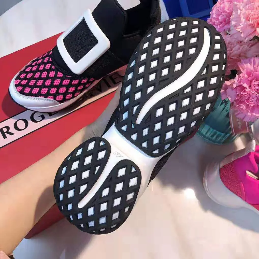 Roger Vivier Viv' Run Sneakers for Women in Pink