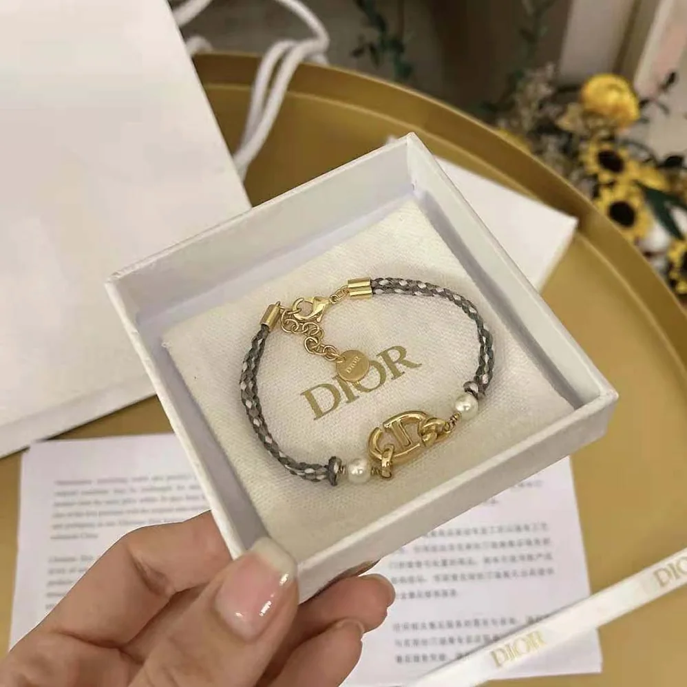Dior CD Navy Bracelet Gold for Women in Finish Metal Dior CD Navy Bracelet Gold for Women in Finish Metal