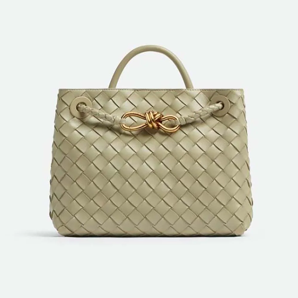 Bottega Veneta Small Andiamo in Lambskin Leather for Women in Yellow Bottega Veneta Small Andiamo in Lambskin Leather for Women in Yellow