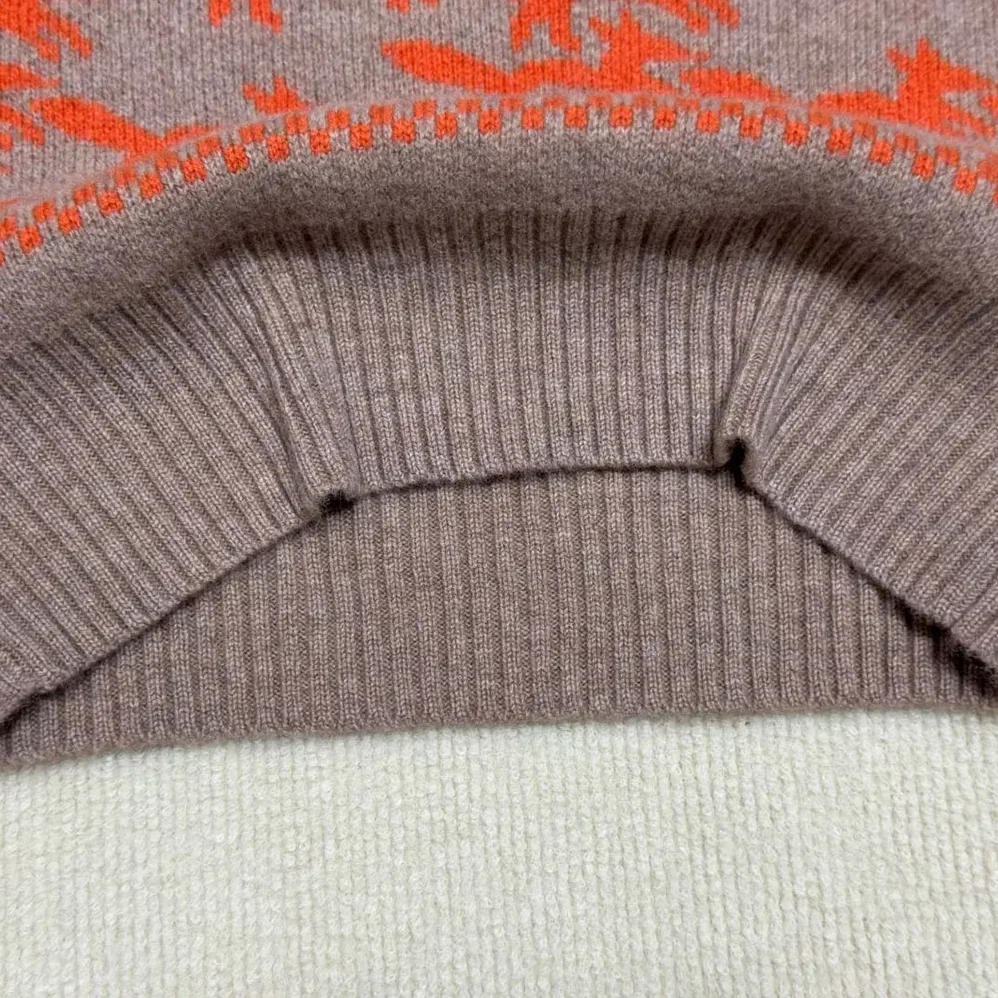 Burberry Cropped Fox Wool Sweater for Men