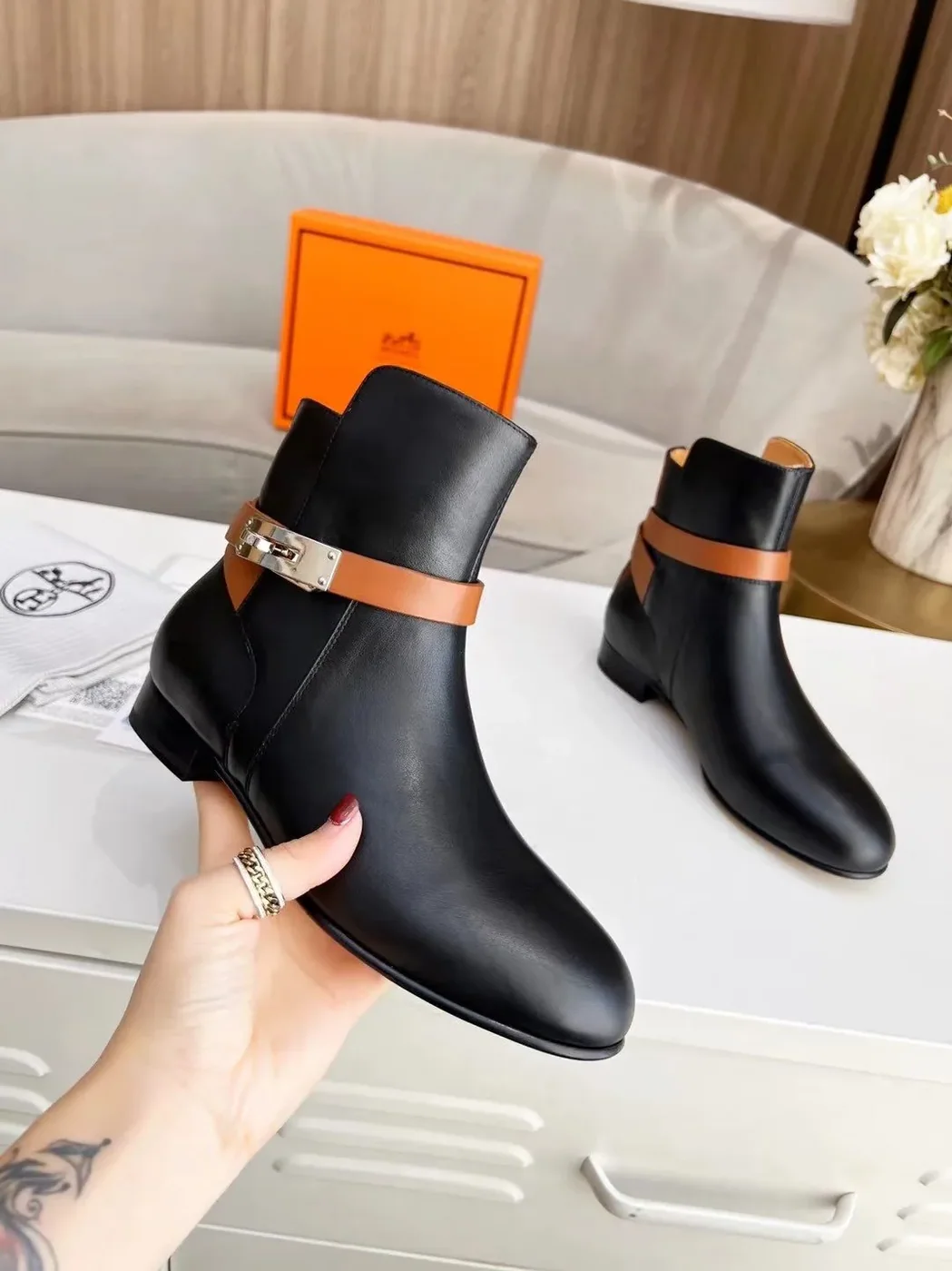 Hermes Neo Ankle Boots Black , Shoes for Women Hermes Neo Ankle Boots Black , Shoes for Women