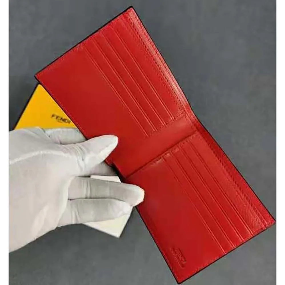 Fendi Wallet Black Leather Horizontal Wallet for Men Fendi Wallet Black Leather Horizontal Wallet for Men