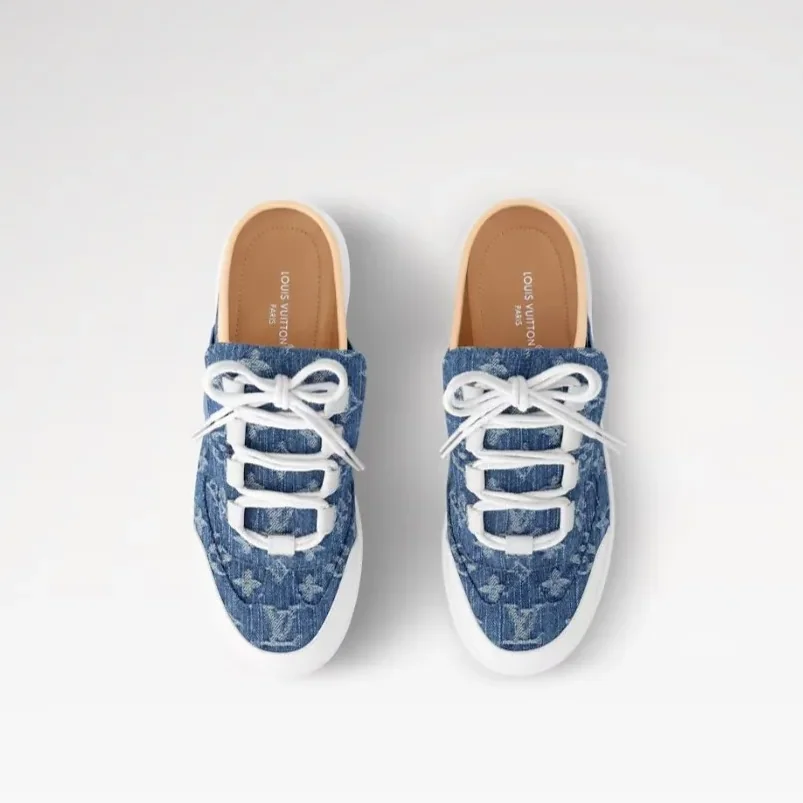 Louis Vuitton Lous Open Back Sneaker Blue 1AGZEZ Louis Vuitton Lous Open Back Sneaker Blue 1AGZEZ