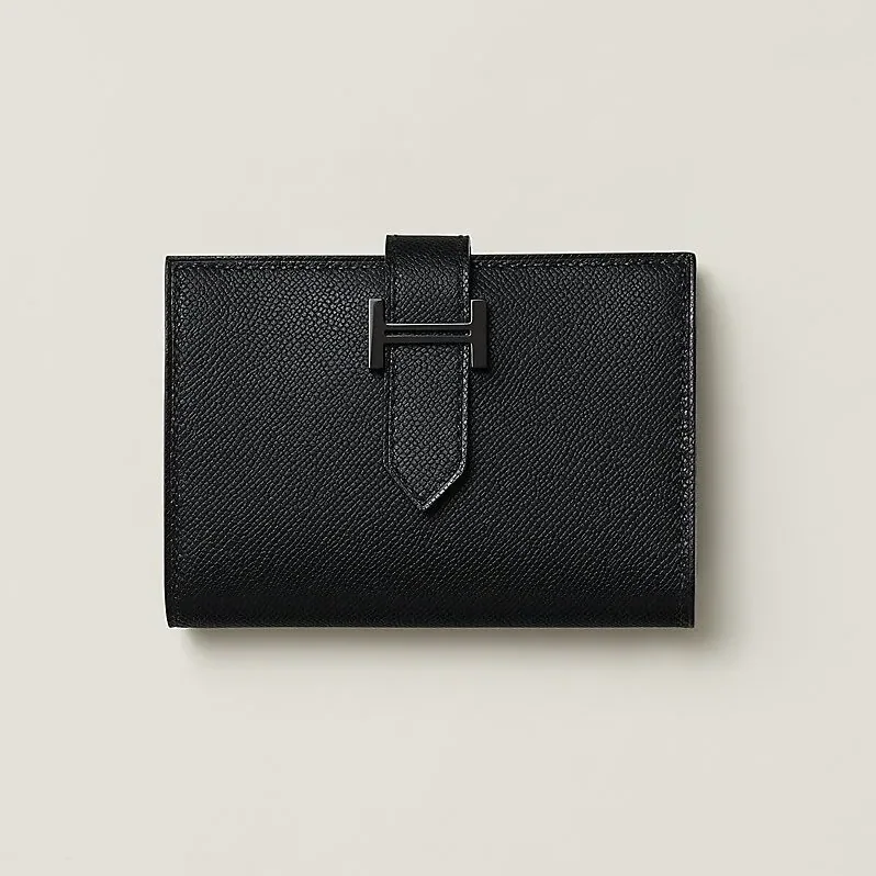Hermes Bearn Monochrome Card Holder Noir /