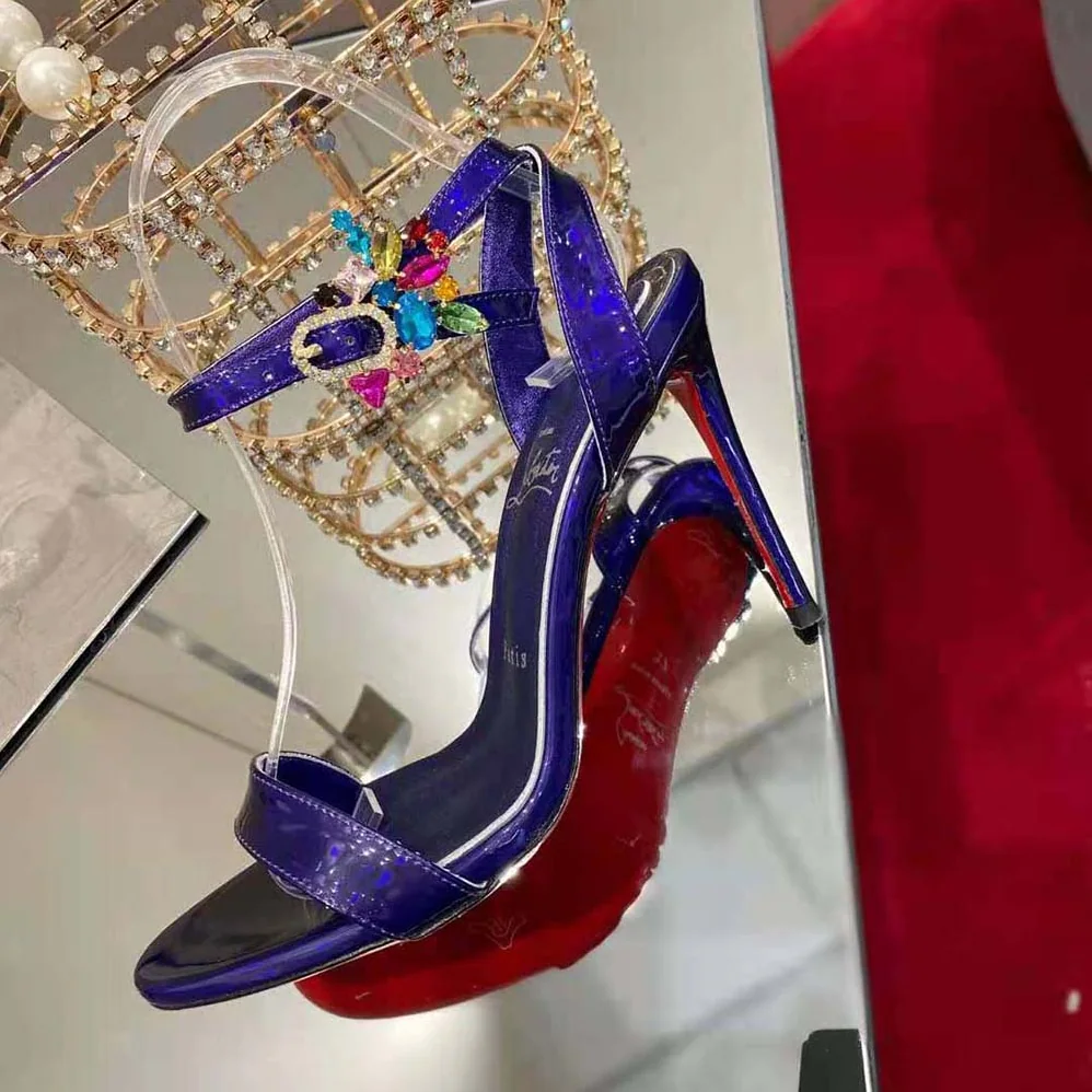 Christian Louboutin Goldie Joli 100 mm Heel Height for Women in Purple Christian Louboutin Goldie Joli 100 mm Heel Height for Women in Purple