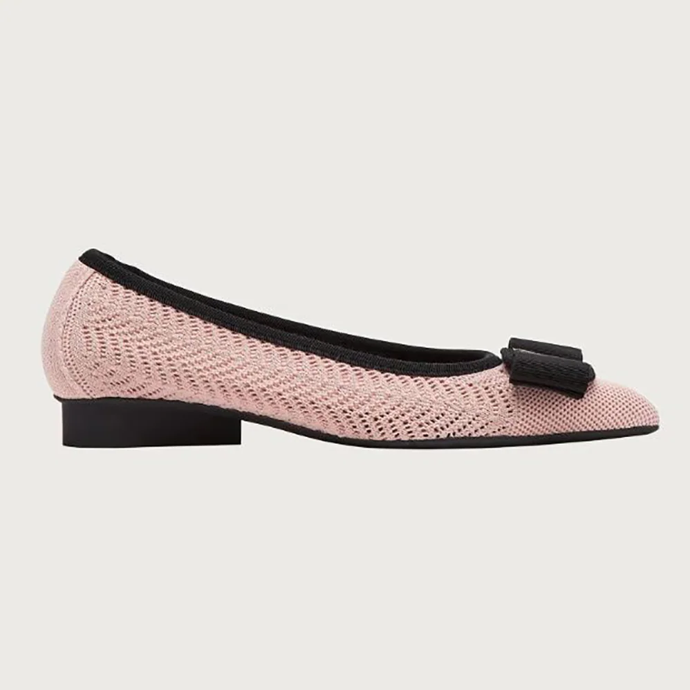 Salvatore Ferragamo Viva Responsible Ballet Flat for Women in Pink Salvatore Ferragamo Viva Responsible Ballet Flat for Women in Pink
