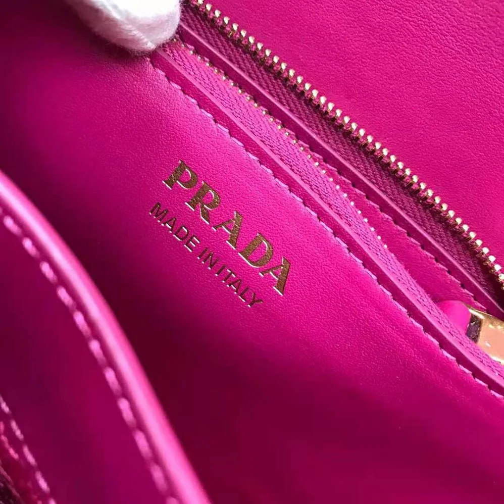 Prada Medium Leather Prada Diagramme Bag for Women in Rose