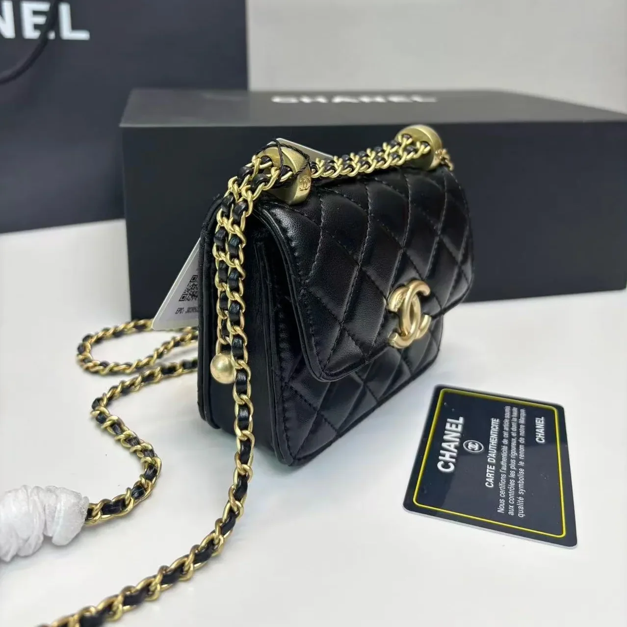 Chanel CO-CO Clutch With Chain in Gold Toned Hardware Black Chanel CO-CO Clutch With Chain in Gold Toned Hardware Black