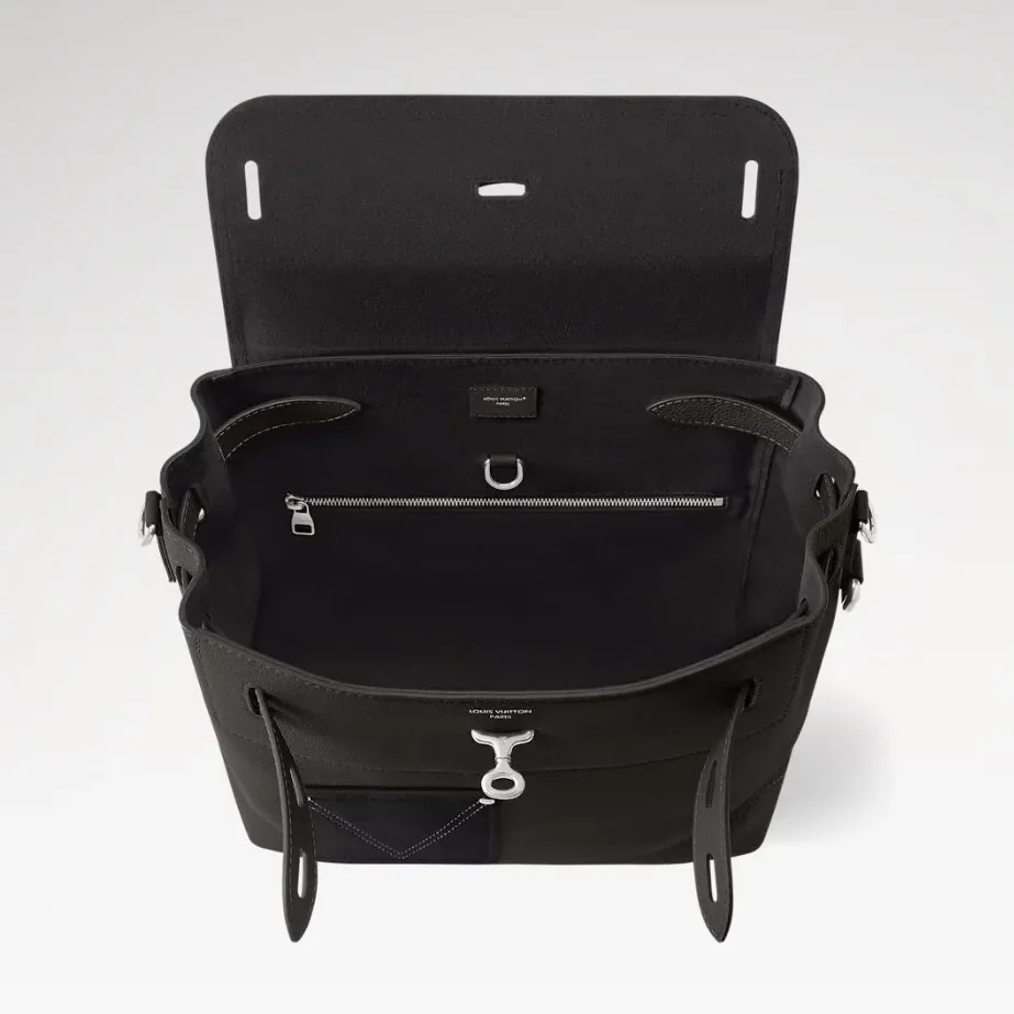 Louis Vuitton Steamer 30 Top Handle Bag in Black Silver Hardware