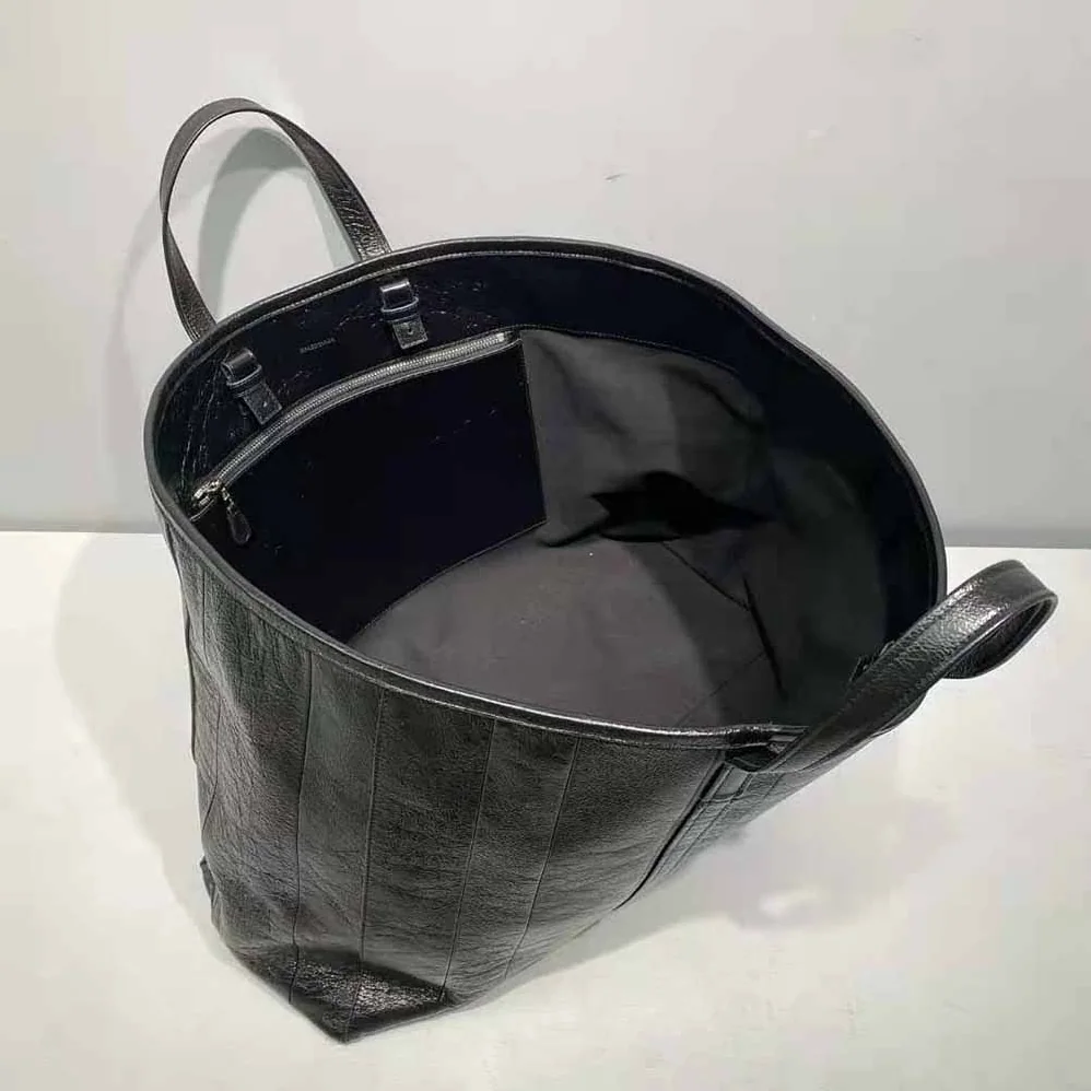 Balenciaga Barbes Large East-West Shopper Bag for Women in Black